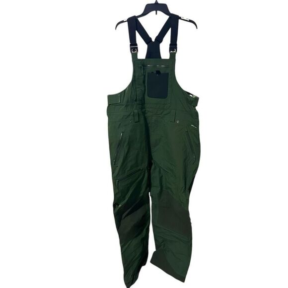 Flylow Baker Snow Bib Overalls XXL Pine Green - Picture 1 of 9
